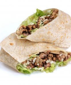 Steak Burrito and Fries